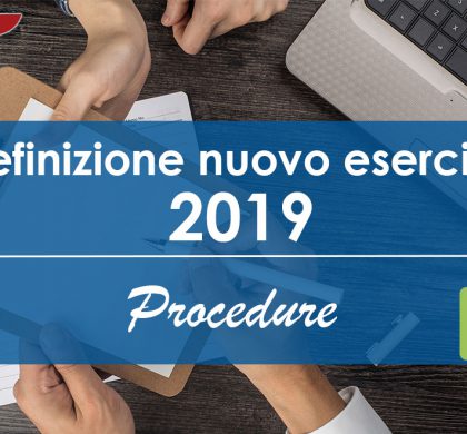 Definizione Nuovo Esercizio 2019